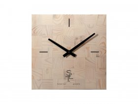 Часы настенные SLT 5196 CHESS WHITE WOOD в Чике - chik.mebel-nsk.ru | фото