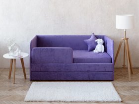 Диван-кровать Happy (сиреневый) в Чике - chik.mebel-nsk.ru | фото
