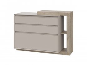 Комод 1200 22 J-Э Этна (дуб эндгрей/кашемир) в Чике - chik.mebel-nsk.ru | фото