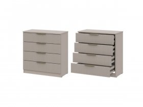 Комод 4 ящика (МДФ) Эккервуд (меланж) в Чике - chik.mebel-nsk.ru | фото