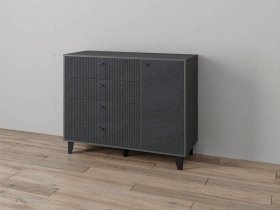 Комод «Катрин-13» (графит/гранит лофт) в Чике - chik.mebel-nsk.ru | фото