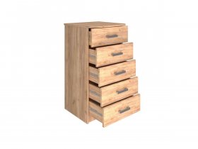 Комод Км004.1 Ирина (дуб крафт золотой) в Чике - chik.mebel-nsk.ru | фото