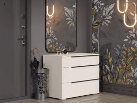 Комод с 3 ящиками Айри КМ-001 (кашемир) в Чике - chik.mebel-nsk.ru | фото