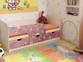 Кровать детская с ящиками 1,86 Минима Hello Kitty в Чике - chik.mebel-nsk.ru | фото