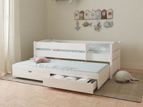 Кровать двухуровневая с ящиками «Лапландия» в Чике - chik.mebel-nsk.ru | фото