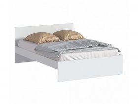 Кровать двуспальная 1,4м Бруклин СБ-3353 (белый) в Чике - chik.mebel-nsk.ru | фото