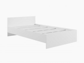 Кровать двуспальная 1,4м Мадера-М1400 (белый) в Чике - chik.mebel-nsk.ru | фото