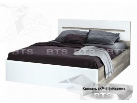 Кровать двуспальная 1,6 м  Наоми КР-11 в Чике - chik.mebel-nsk.ru | фото