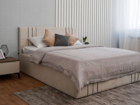 Кровать двуспальная 1,8м с подъем. мех. Леванте в Чике - chik.mebel-nsk.ru | фото