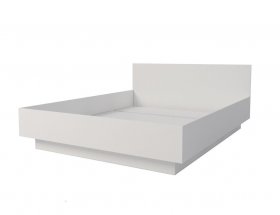 Кровать двуспальная Мебелевс 1,6 м (белый) в Чике - chik.mebel-nsk.ru | фото