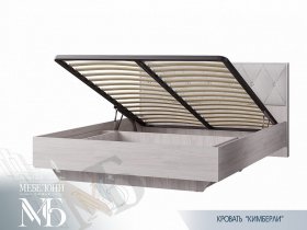 Кровать двуспальная с подъем. мех. 1,6 м  Кимберли КР-13 в Чике - chik.mebel-nsk.ru | фото