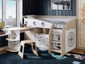 Кровать комбинированная «Немо» в Чике - chik.mebel-nsk.ru | фото