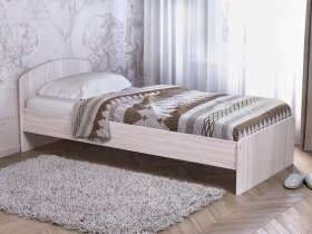 Кровать односпальная 80 с низкой спинкой (ясень шимо светлый) в Чике - chik.mebel-nsk.ru | фото