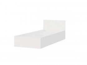 Кровать односпальная Мори КРМ 900.1 (белый) в Чике - chik.mebel-nsk.ru | фото