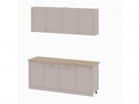 Кухонный гарнитур 2,0м Одетта (меланж/дуб сонома) в Чике - chik.mebel-nsk.ru | фото