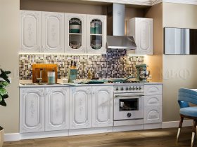 Кухонный гарнитур Лиза-2 (белый) в Чике - chik.mebel-nsk.ru | фото