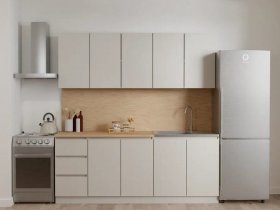 Кухонный гарнитур Мори 2,0 м (сатин) в Чике - chik.mebel-nsk.ru | фото