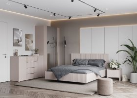 Модульная спальня «Тефия» (тефия/софт сантьяго) в Чике - chik.mebel-nsk.ru | фото