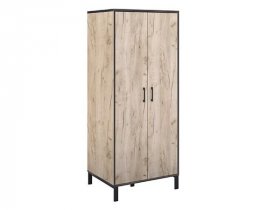 Шкаф для одежды Шк067.0 Гермес лофт (дуб крафт серый) в Чике - chik.mebel-nsk.ru | фото