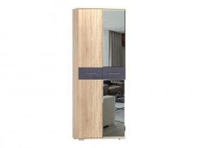 Шкаф двухстворчатый с зеркалом Бьянка (Хандис) в Чике - chik.mebel-nsk.ru | фото