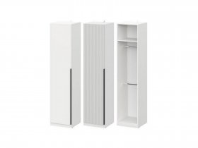 Шкаф ШК-50 Эккервуд (белый) в Чике - chik.mebel-nsk.ru | фото