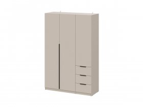 Шкаф трехстворчатый с ящиками ШК-22 (меланж) в Чике - chik.mebel-nsk.ru | фото