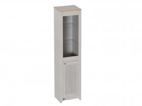 Шкаф-витрина однодверная Валенсия (гостиная) в Чике - chik.mebel-nsk.ru | фото
