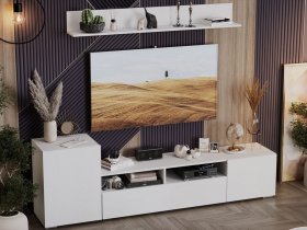 Стенка «Сильвия» (белый ясень) в Чике - chik.mebel-nsk.ru | фото