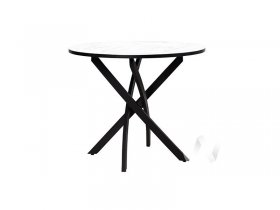 Стол обеденный Лион (мрамор белый/черный) в Чике - chik.mebel-nsk.ru | фото