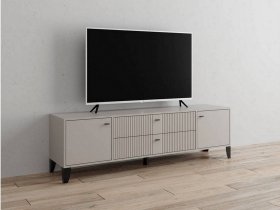 Тумба под ТВ Парус-10 (кашемир/сантьяго софт) в Чике - chik.mebel-nsk.ru | фото