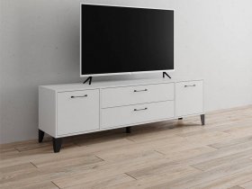 Тумба под ТВ Парус-13 (белый) в Чике - chik.mebel-nsk.ru | фото